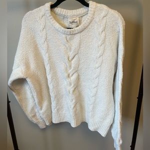 UpWest off white cable knit oversized sweater size M